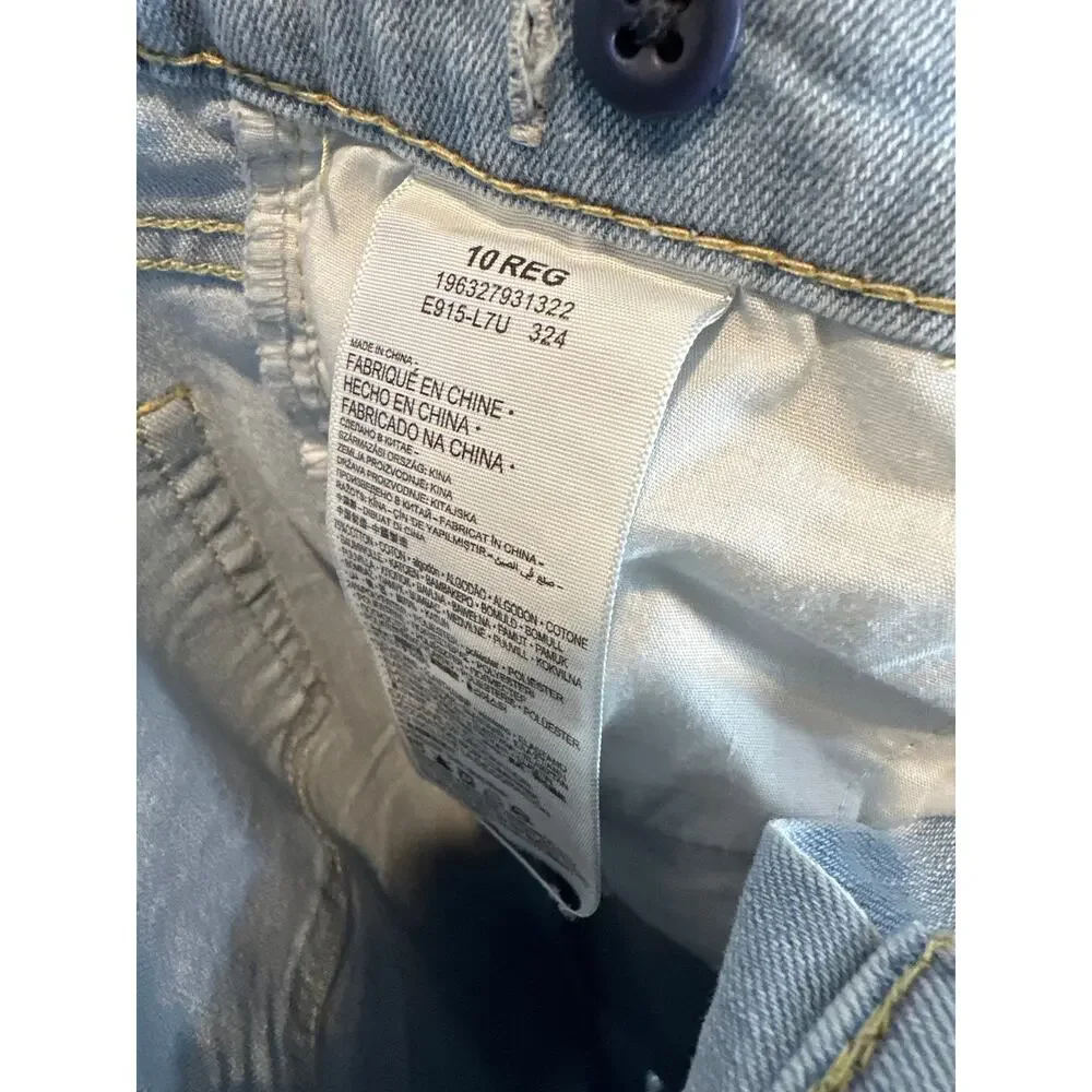 Levi’s Boot Cut Distressed Size 10 Regular Girls
